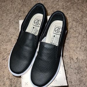 Everglades Black Slip On Sneakers